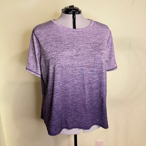 Purple heathered Active T-Shirt - Picture 1 of 2